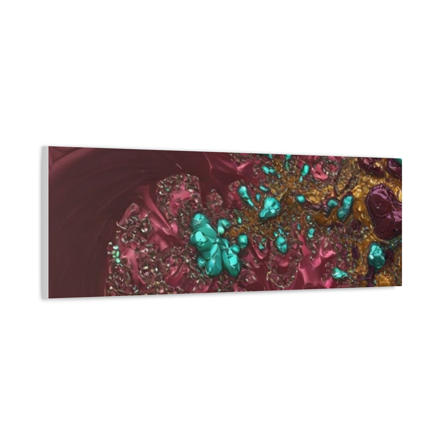 Abstract Art Canvas Print - Vibrant Fractal Design for Home Decor
