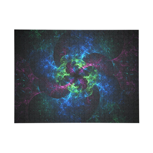 Vibrant Fractal Puzzle - 96, 252, 500, 1000-Piece Options for Relaxation and Fun