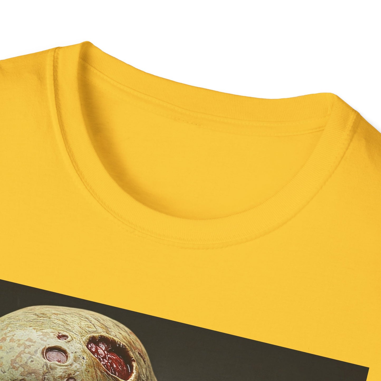 Zombie Skull Unisex Softstyle T-Shirt - Spooky Halloween Tee