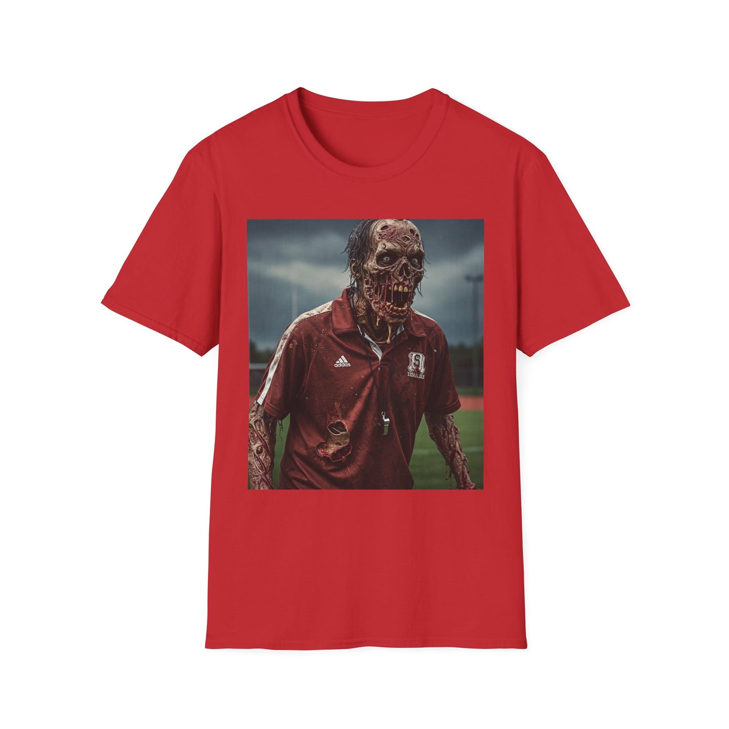 Zombie Horror Unisex Softstyle T-Shirt - Perfect for Halloween and Casual Wear