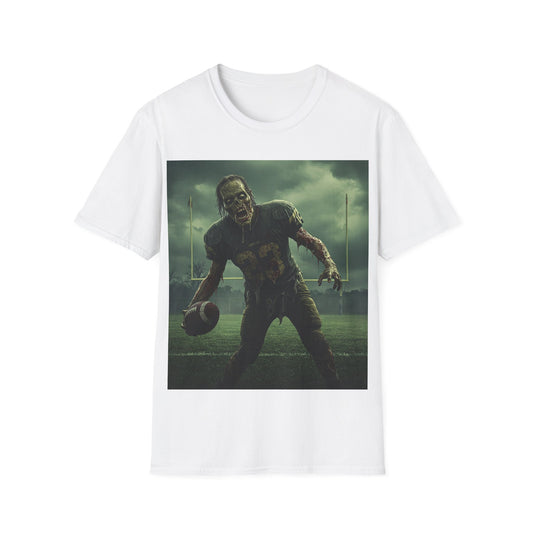 UK - Zombie Football Unisex Softstyle T-Shirt - Perfect for Halloween Fans