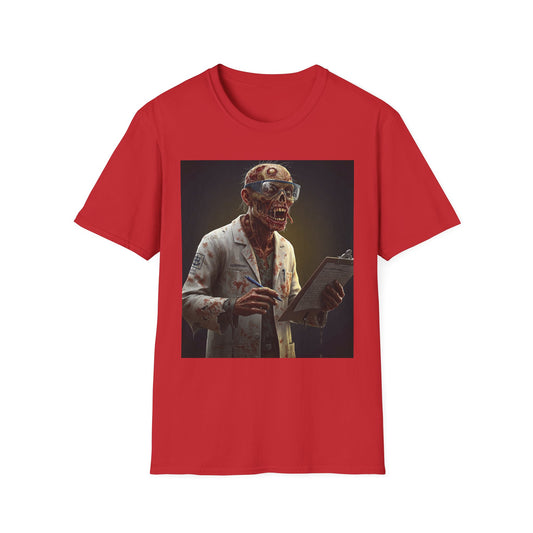 Zombie Doctor Graphic T-Shirt for Horror Fans