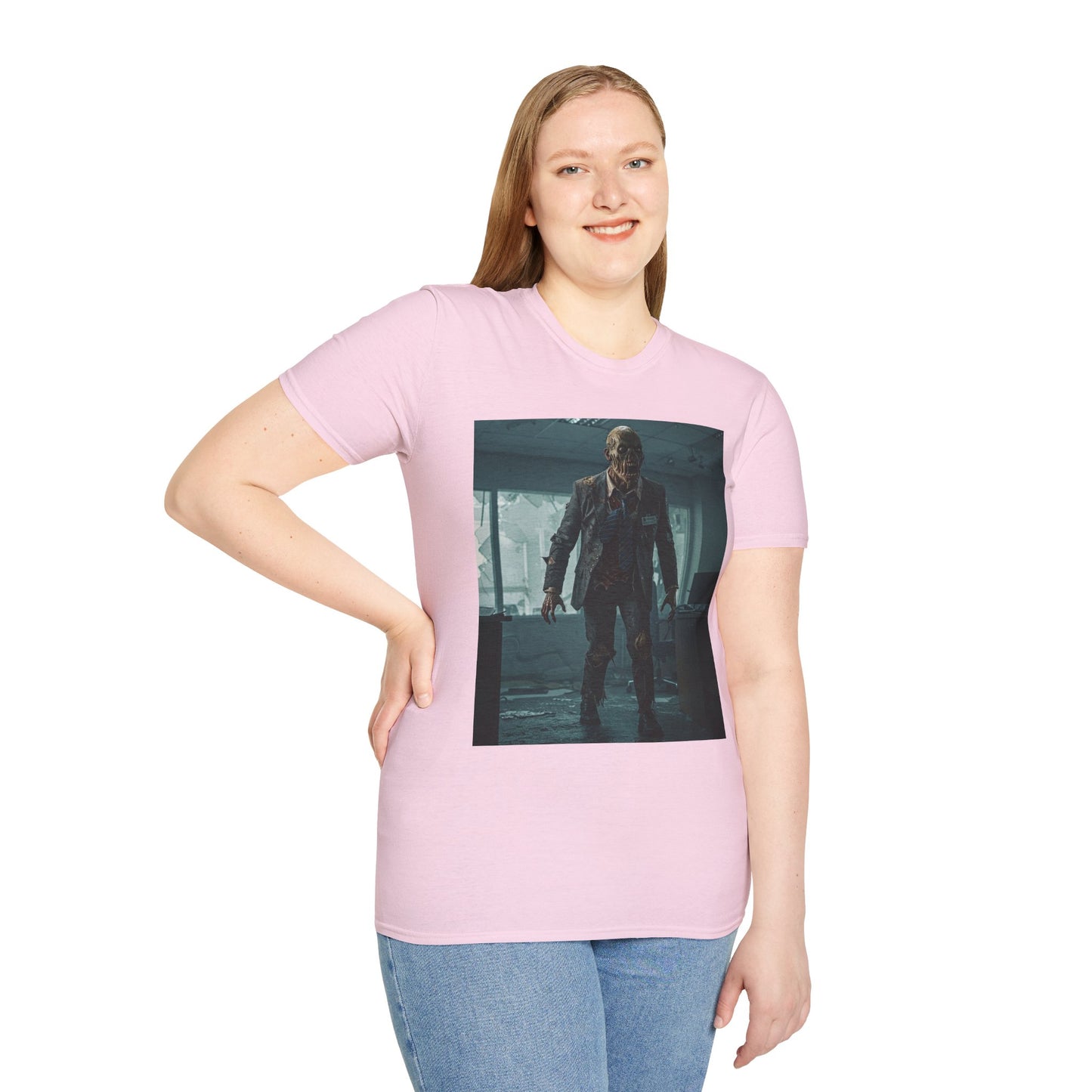 Zombie Apocalypse Unisex Softstyle T-Shirt - Perfect for Horror Fans and Parties