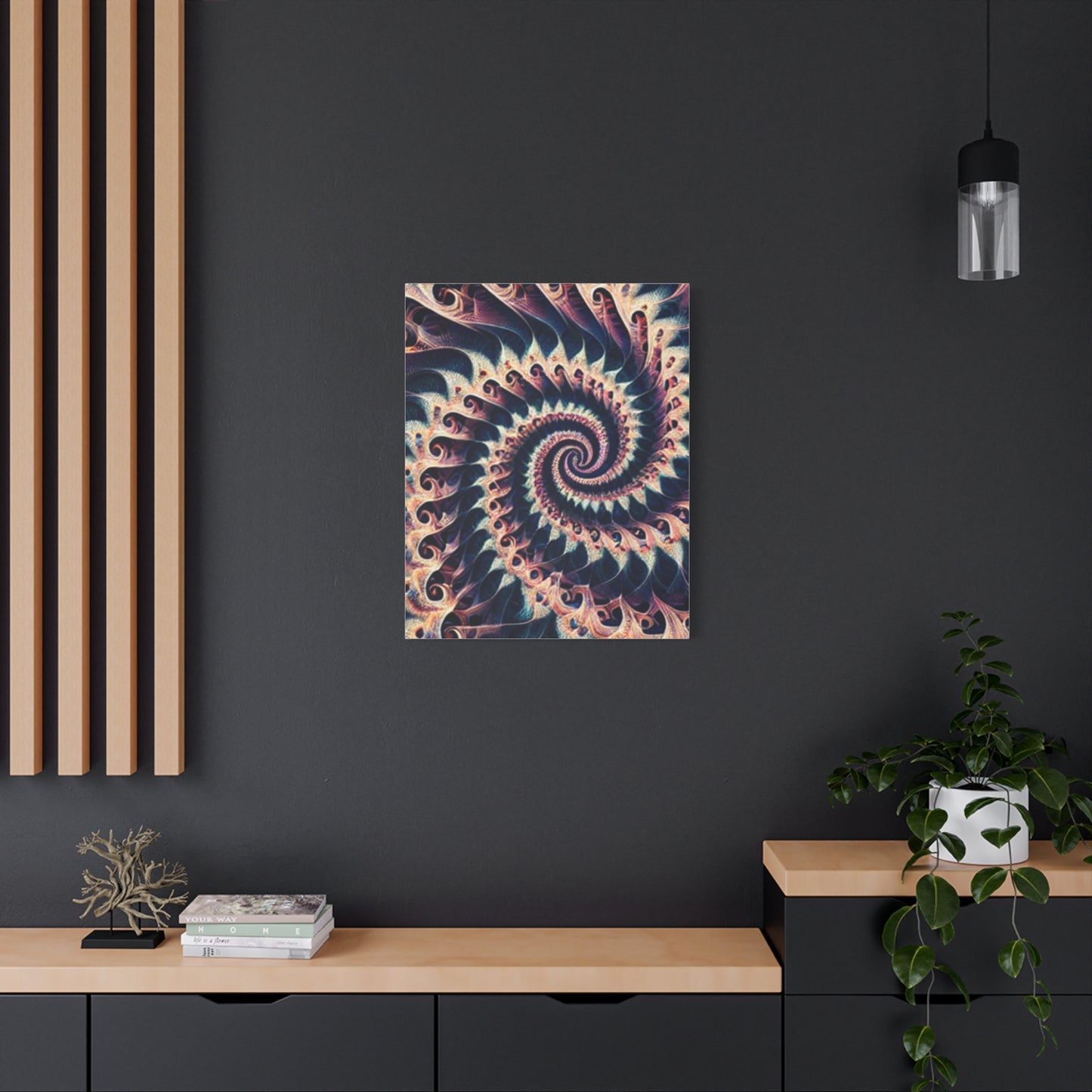 Abstract Spiral Art Canvas Print - Modern Home Decor for Art Lovers