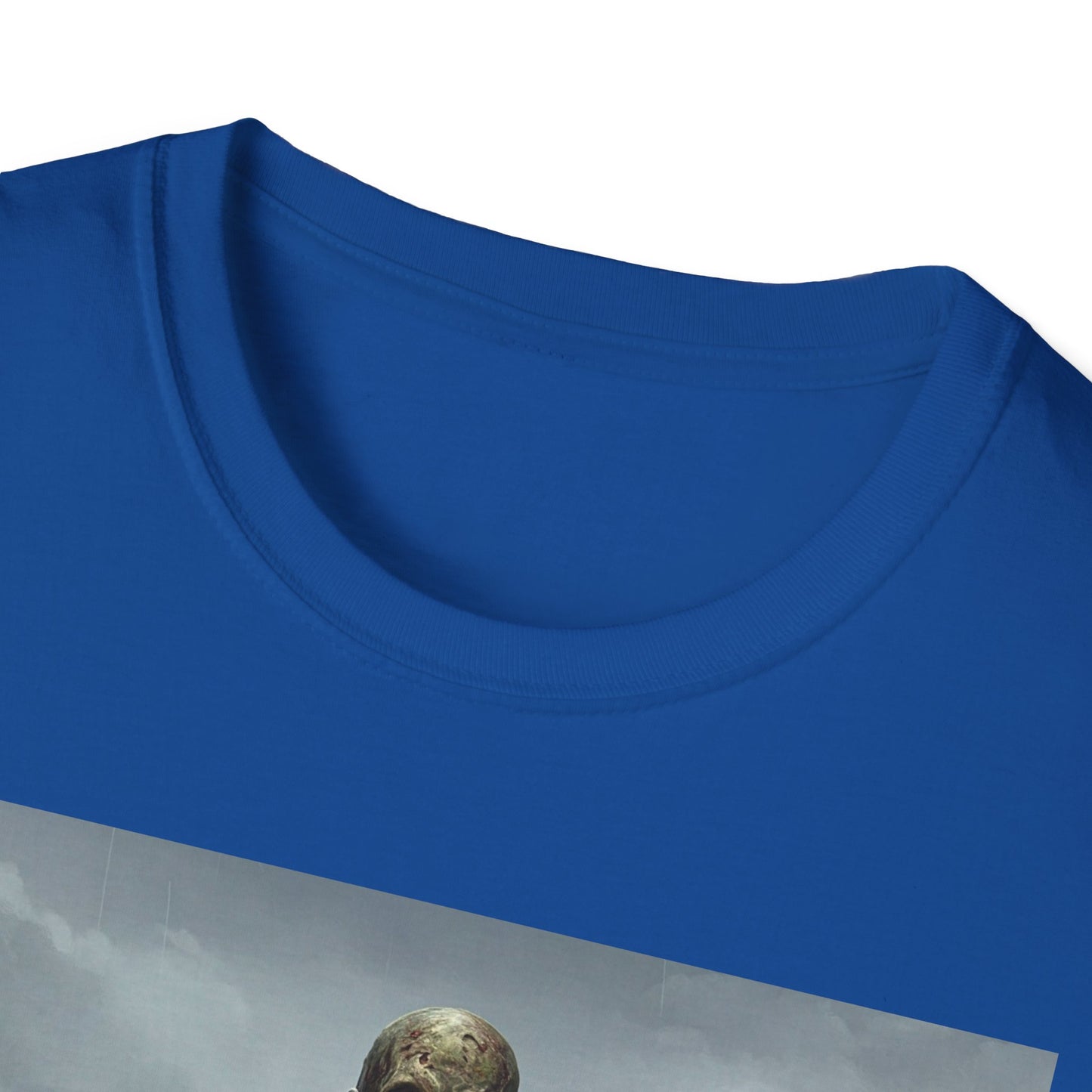 Zombie Rowboat Unisex Softstyle T-Shirt - Spooky Graphic Tee for Halloween Fans