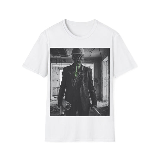 UK - Unisex Softstyle T-Shirt with Creepy Monster Design - Perfect for Halloween and Horror Fans