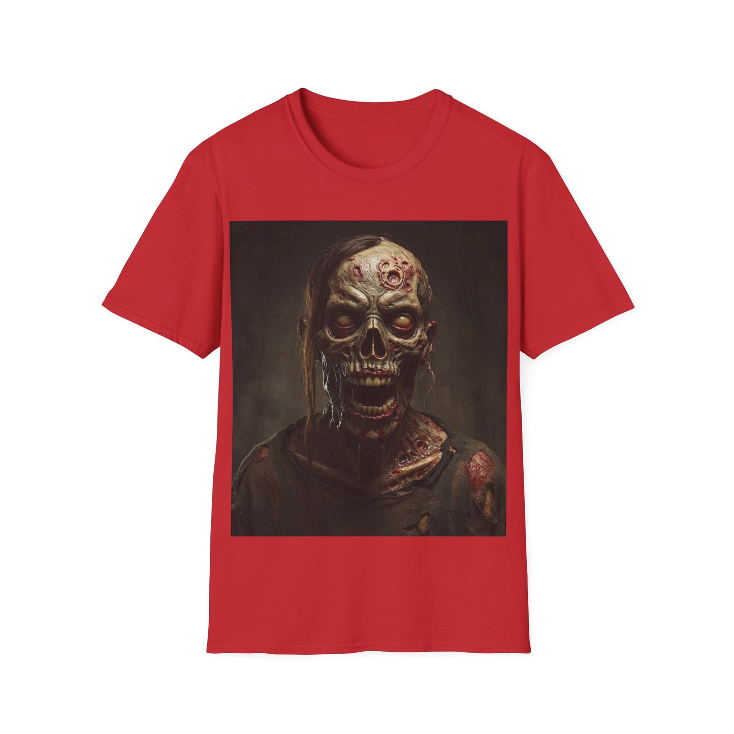 UK - Zombie Graphic Apocalyptic Portrait Tee, bold, decaying zombie graphic