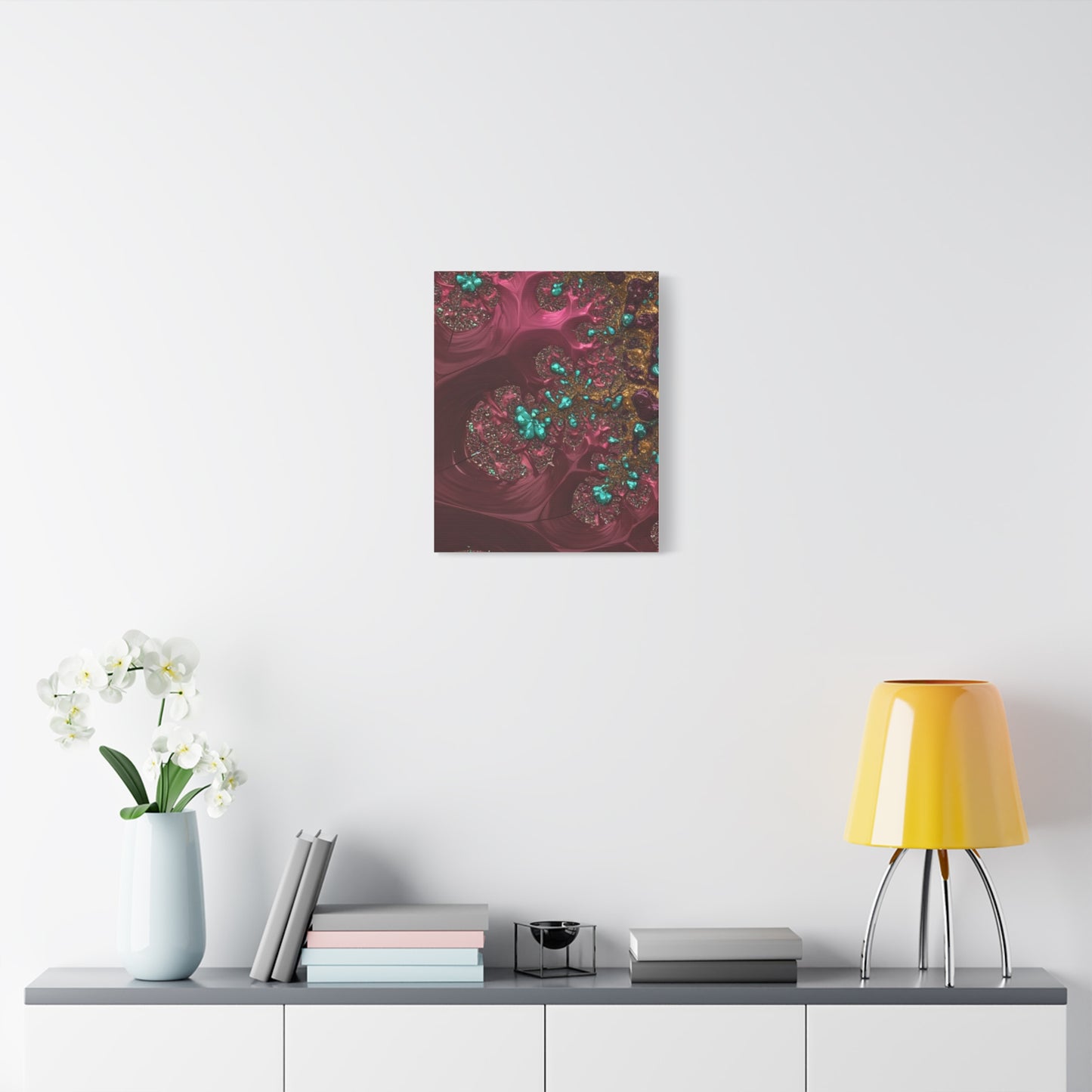 Abstract Art Canvas Print - Vibrant Fractal Design for Home Decor