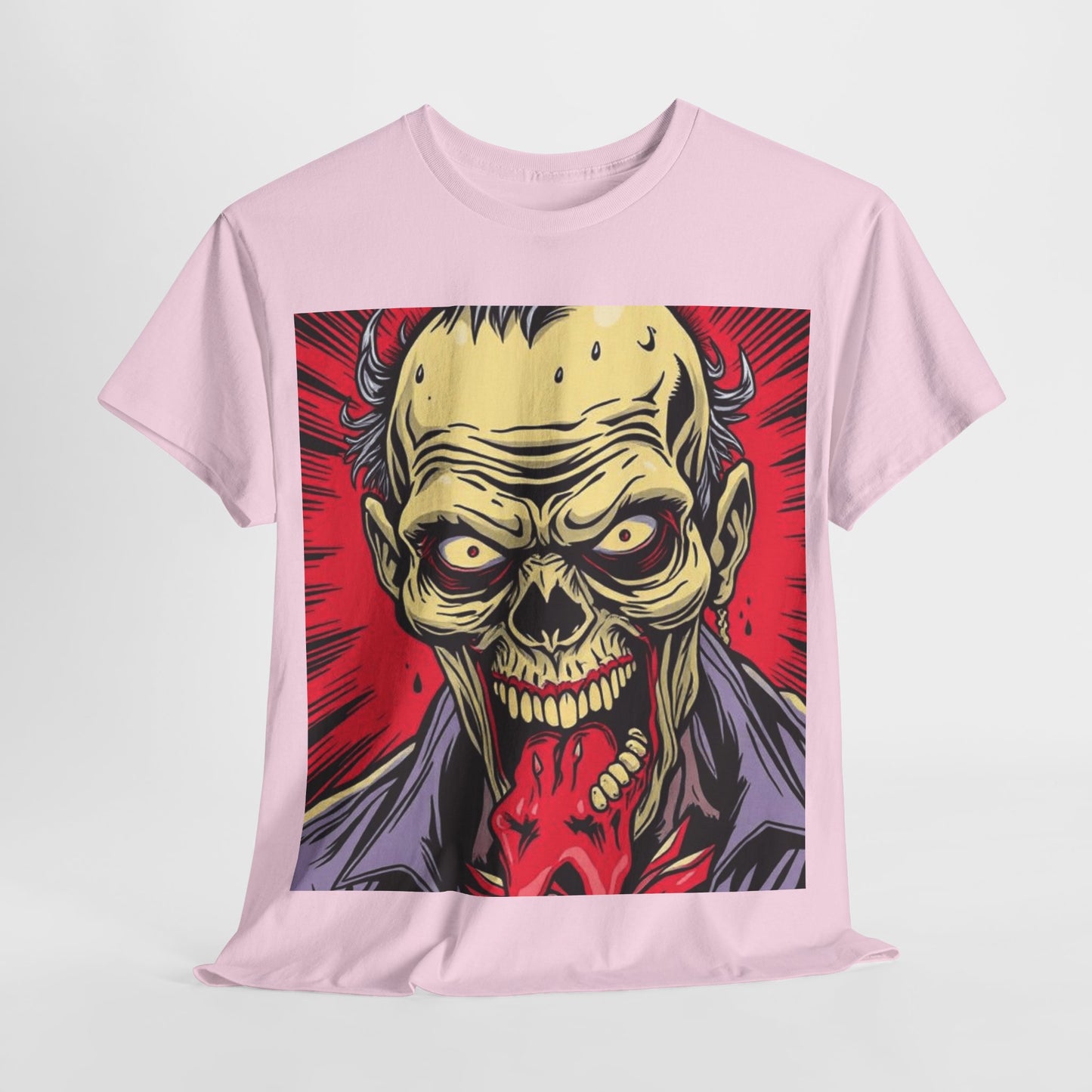 UK - Unisex Heavy Cotton Tee - Horror Skull Graphic Tee