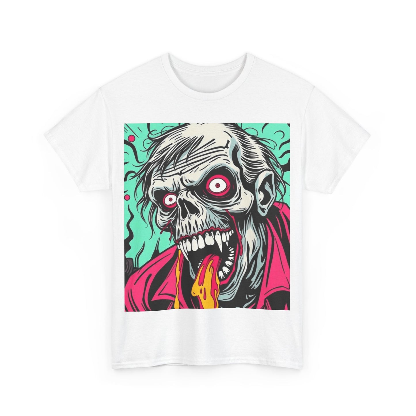 UK - Graphic Zombie Tee - Unisex Heavy Cotton Shirt for Halloween