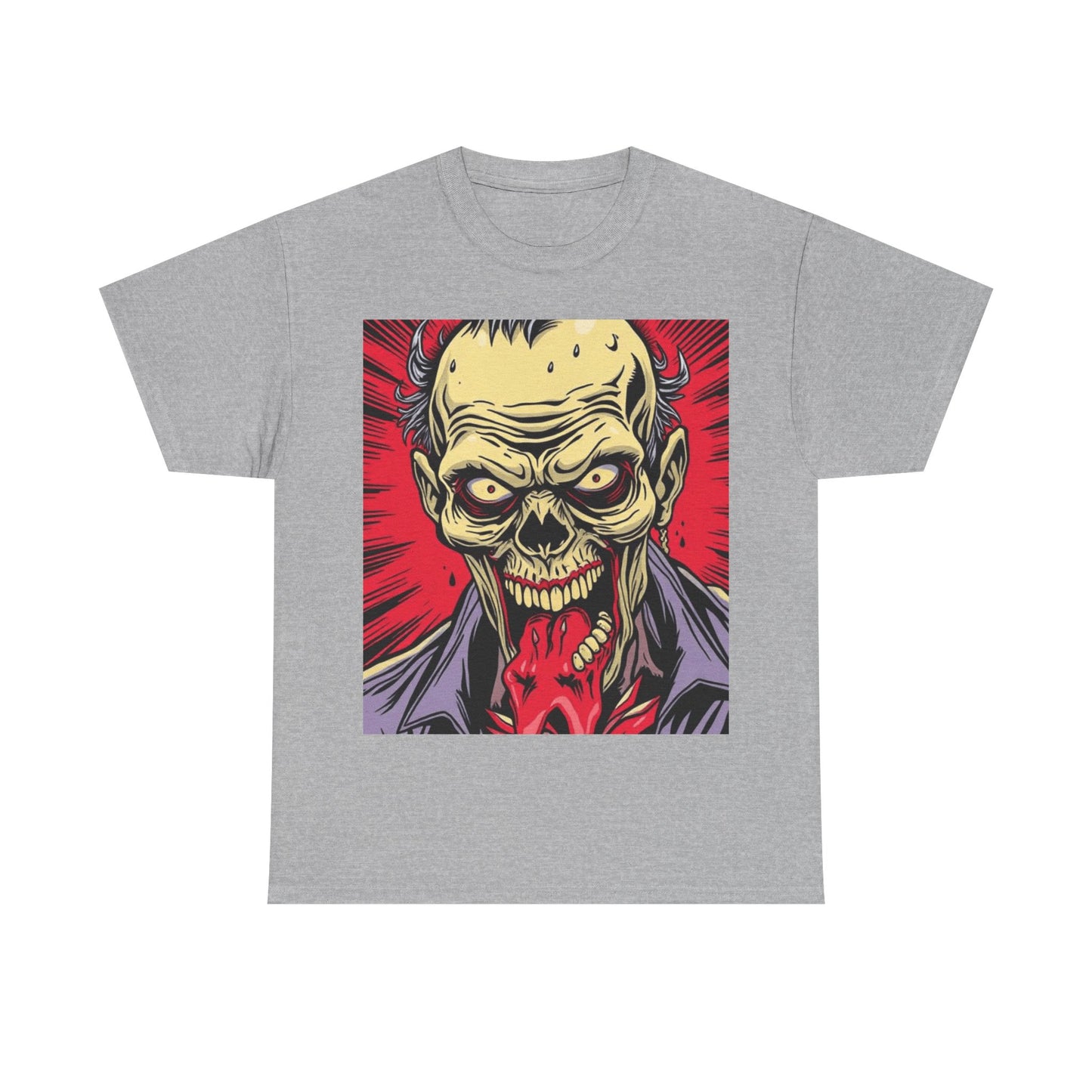 UK - Unisex Heavy Cotton Tee - Horror Skull Graphic Tee