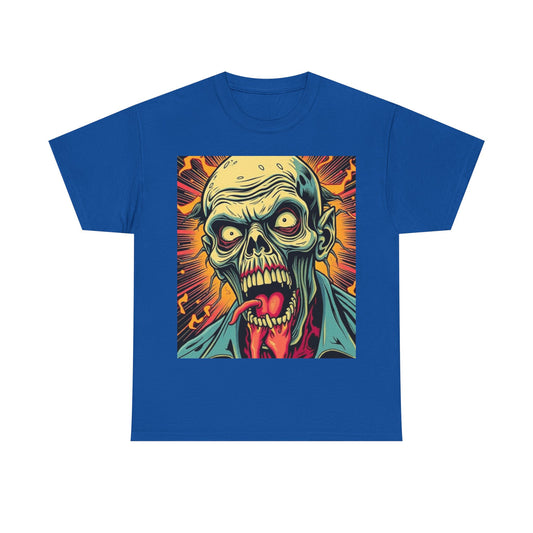 UK - Unisex Zombie Graphic Tee - Heavy Cotton T-Shirt for Horror Fans