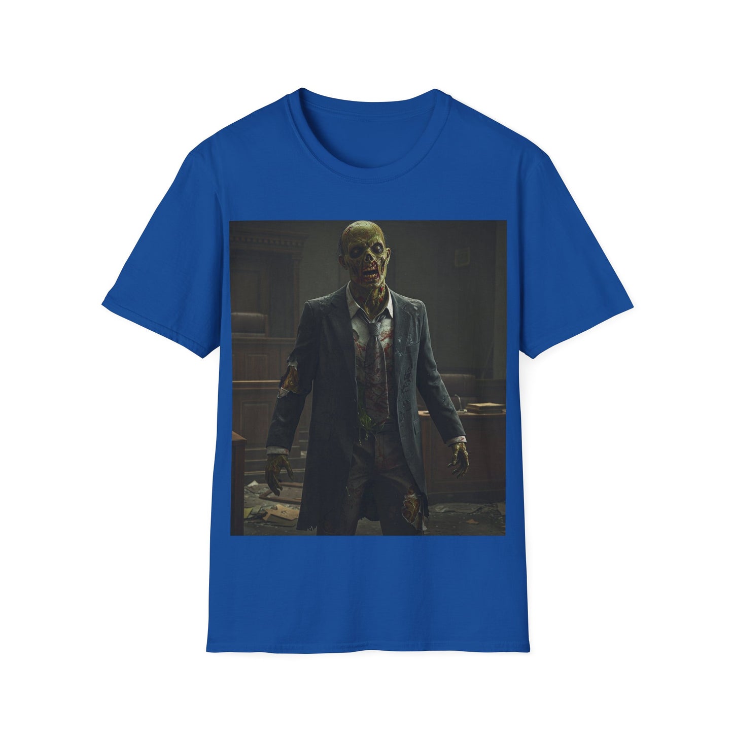 Apocalyptic Portrait Tee, bold, decaying zombie graphic