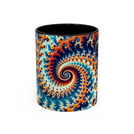 Vibrant Spiral Design Coffee Mug - 11/15oz Ceramic Accent Cup for Art Lovers