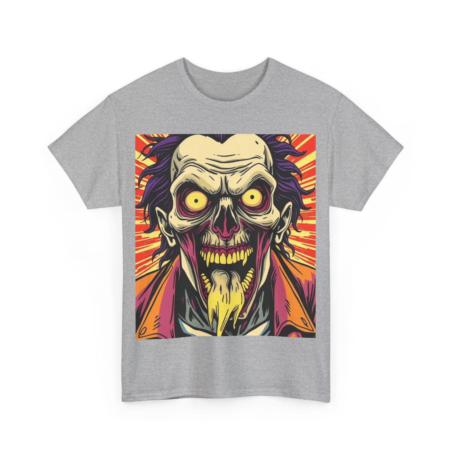 UK - Spooky Graphic Unisex Heavy Cotton Tee - Halloween Inspired Design