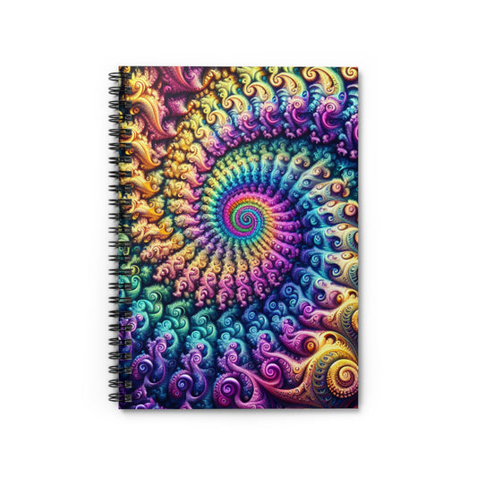 Vibrant Spiral Notebook - Ruled Line Design for Creative Minds
