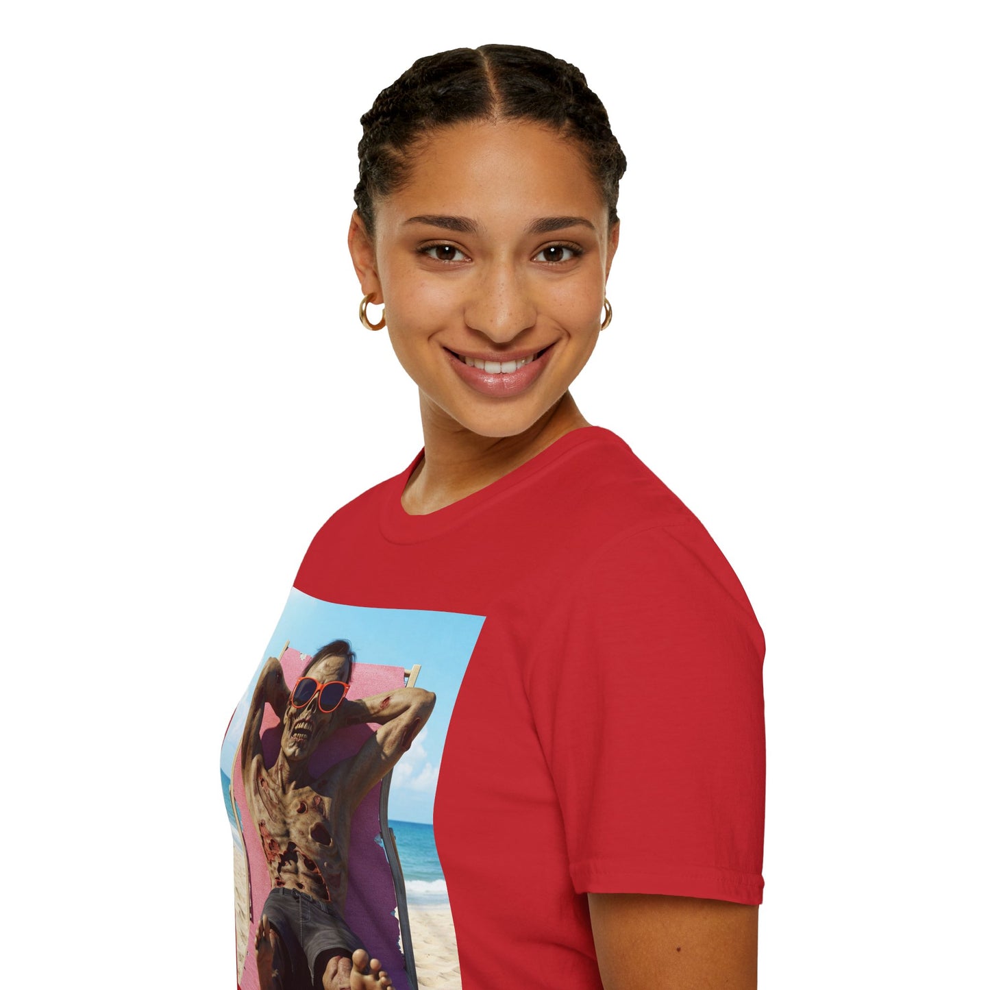 Beach Vibes Skeleton Unisex T-Shirt - Cool Summer Graphic Tee