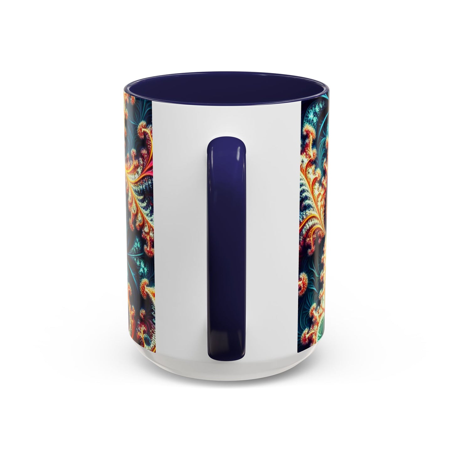 Vibrant Swirl Accent Coffee Mug - 11oz & 15oz