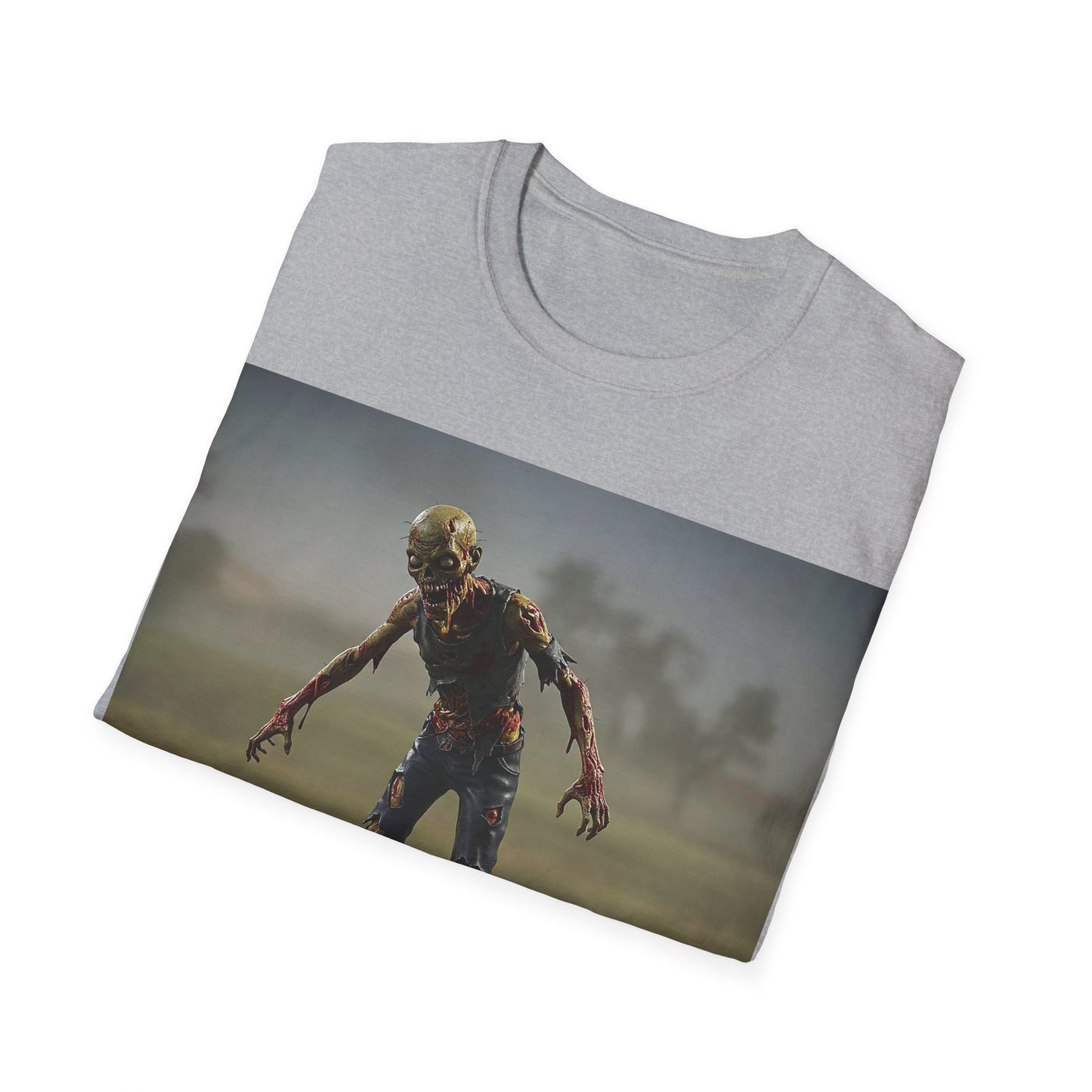UK - Unisex Zombie Hopscotch T-Shirt - Perfect for Halloween or Casual Wear