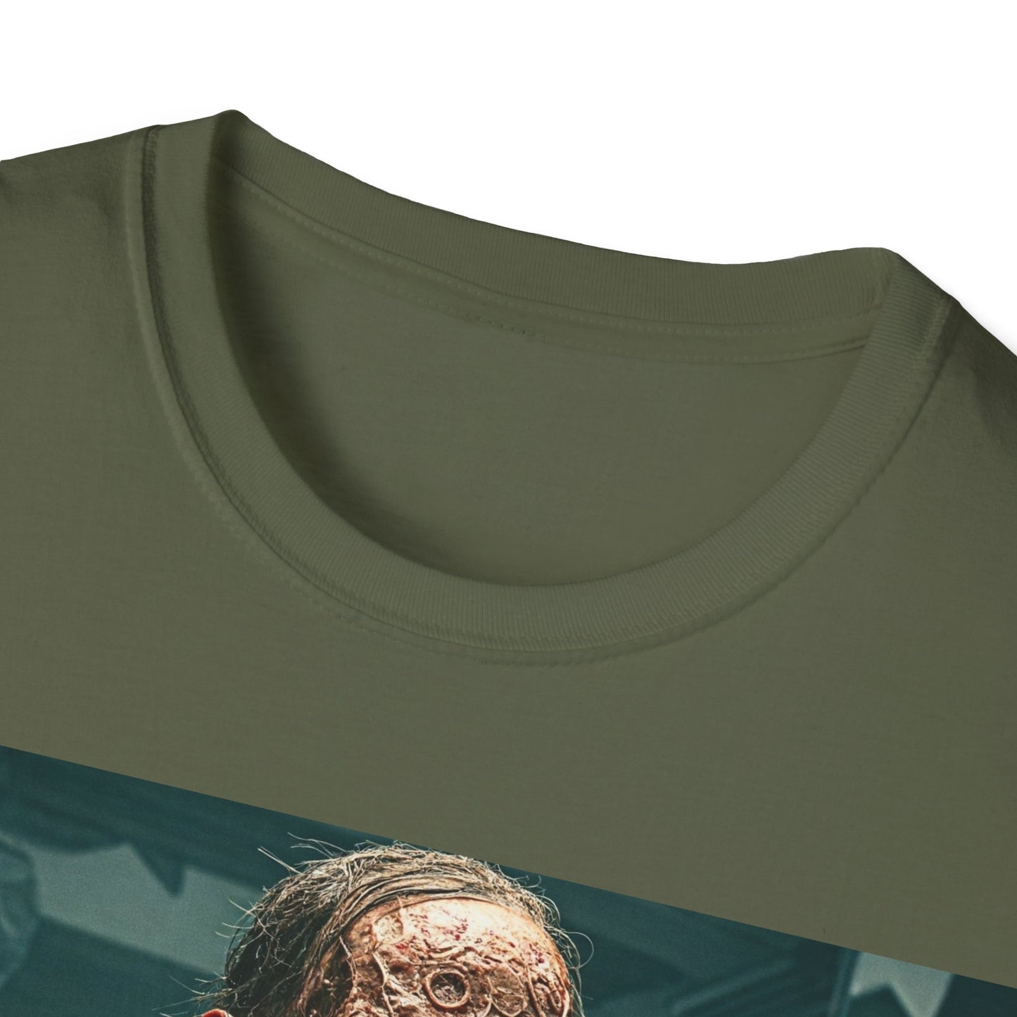 UK - Horror-Inspired Unisex Softstyle T-Shirt - Perfect for Halloween and Horror Fans