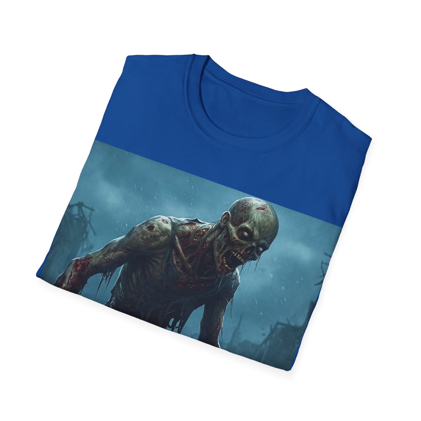 UK - Unisex Horror Graphic T-Shirt - Zombie Design for Halloween & Horror Fans