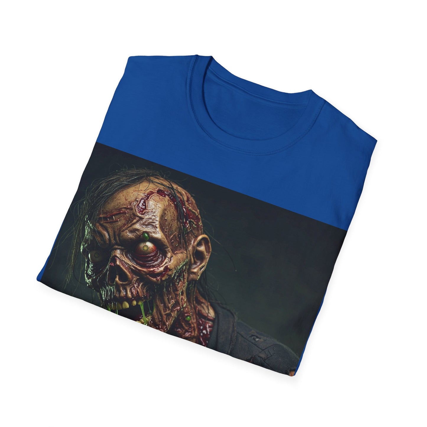 UK - Unisex Softstyle Horror Zombie T-Shirt - Perfect for Halloween and Horror Fans