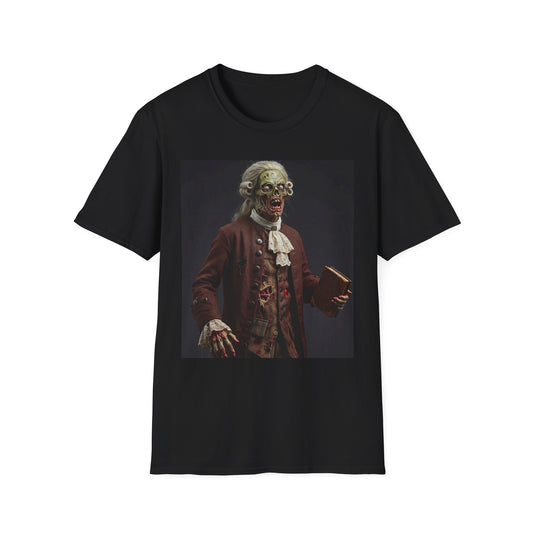 Creepy Zombie Portrait Unisex Softstyle T-Shirt - Perfect for Halloween