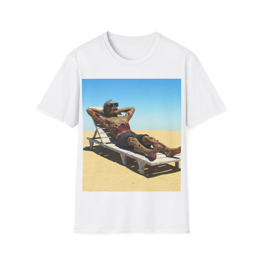 UK - Relaxed Vibes Unisex Softstyle T-Shirt - Beach Chill Design