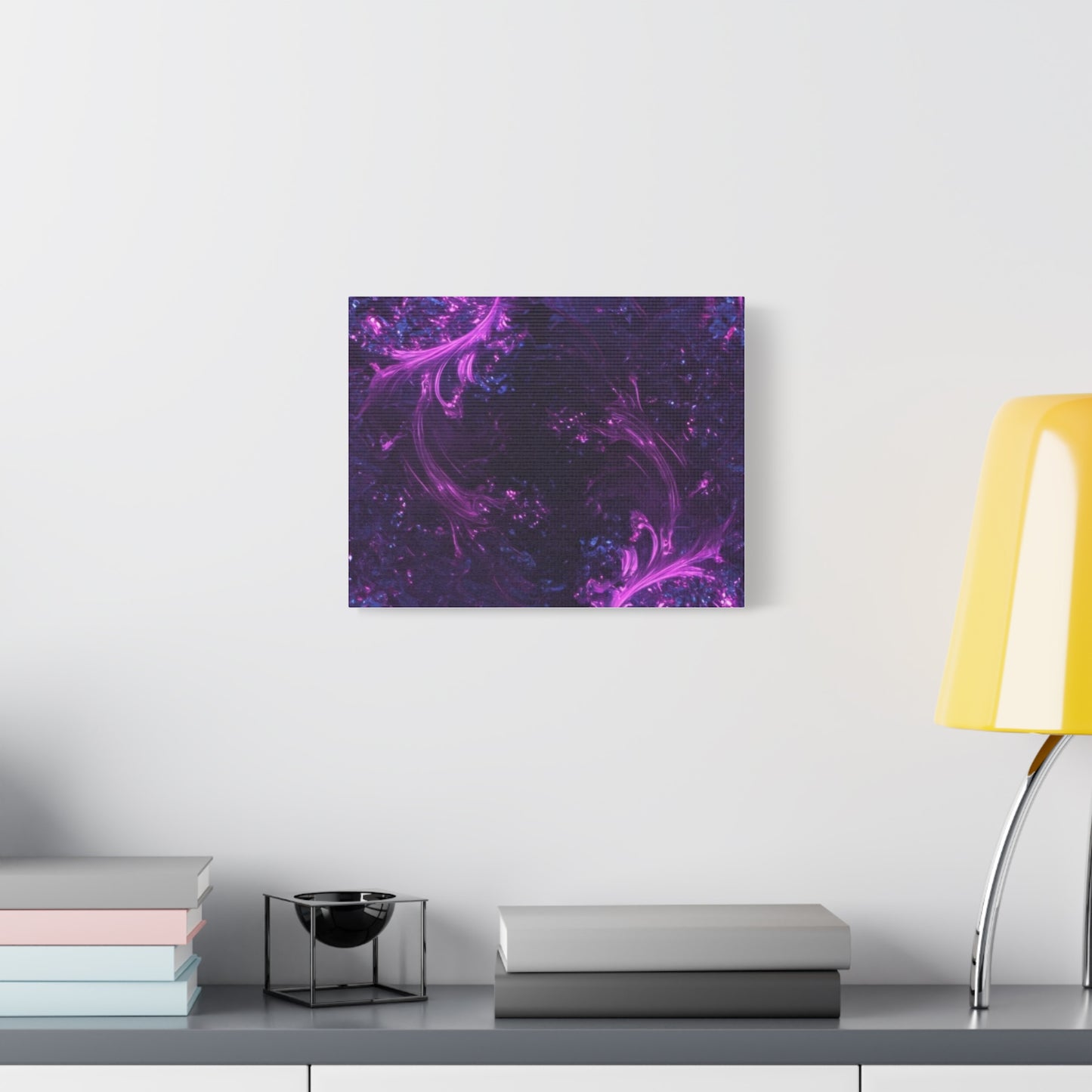 Abstract Purple Fractal Canvas Print - Artistic Wall Décor