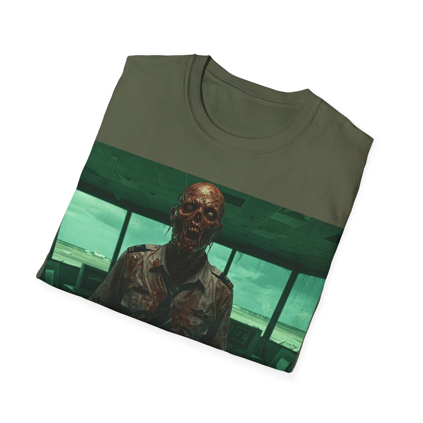 UK - Unisex Softstyle Zombie Graphic Tee - Perfect for Halloween and Horror Fans