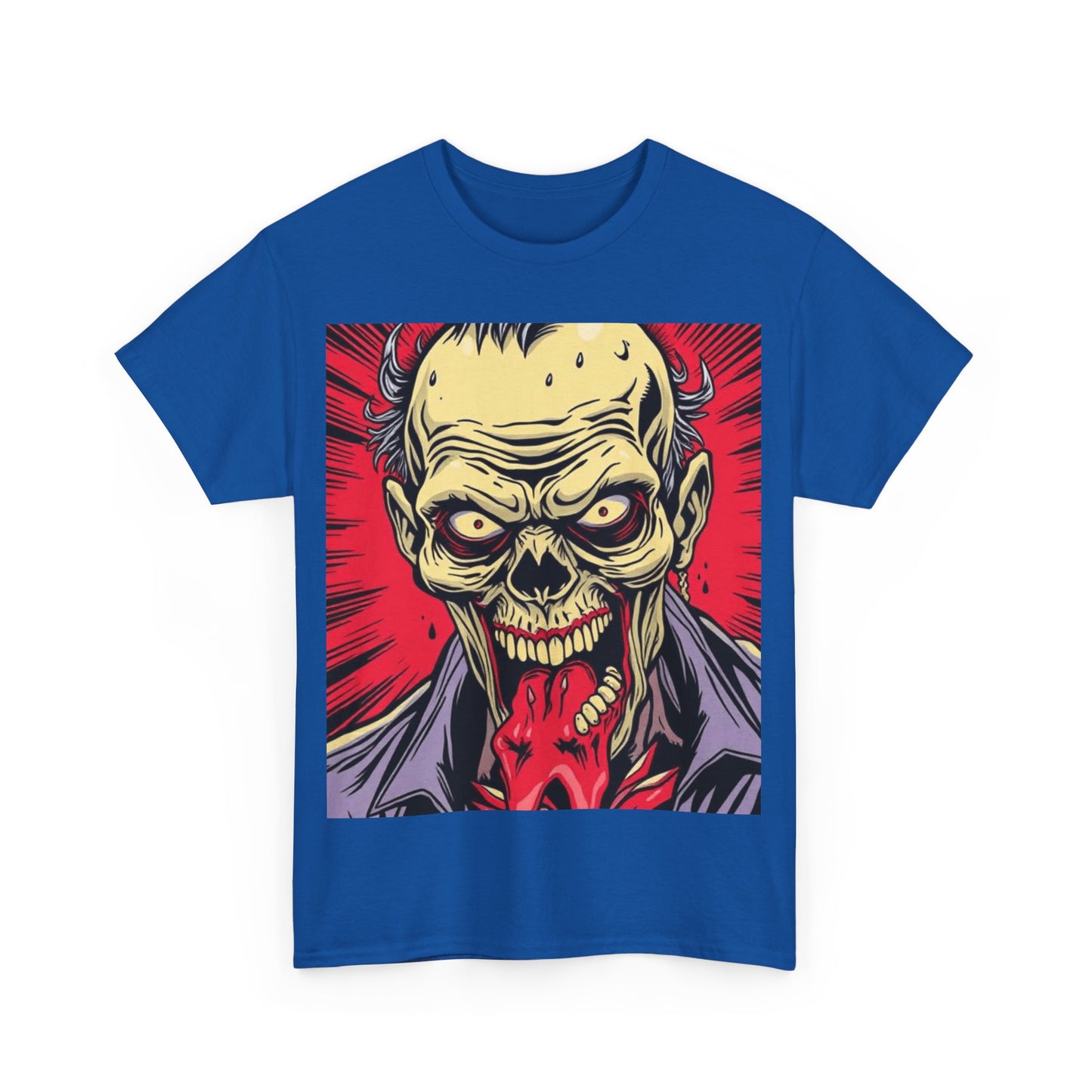 UK - Unisex Heavy Cotton Tee - Horror Skull Graphic Tee
