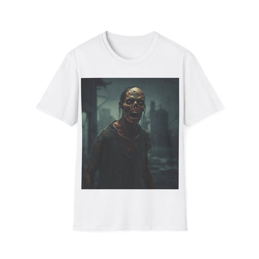 UK - Zombie Apocalypse Apocalyptic Portrait Tee, bold, decaying zombie graphic