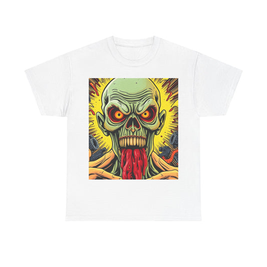 UK - Graphic Unisex Heavy Cotton  - Vibrant Zombie Design