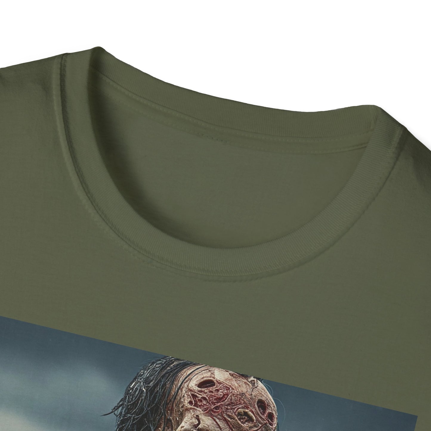 Zombie Horror Unisex Softstyle T-Shirt - Perfect for Halloween and Casual Wear