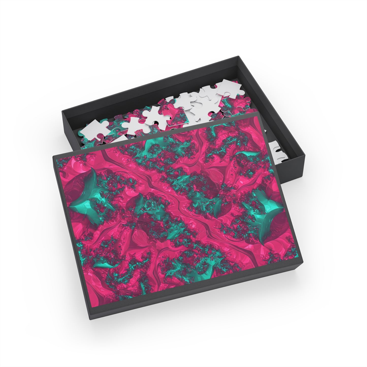 Abstract Fractal Puzzle – 96, 252, 500, 1000 Pieces – Vibrant Artistic Design for Relaxation and Fun