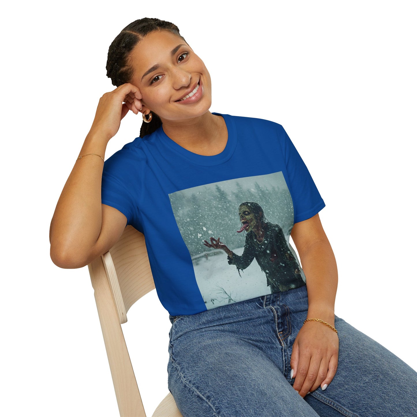 Chilling Horror Graphic Tee - Unisex Softstyle T-Shirt with Spooky Design