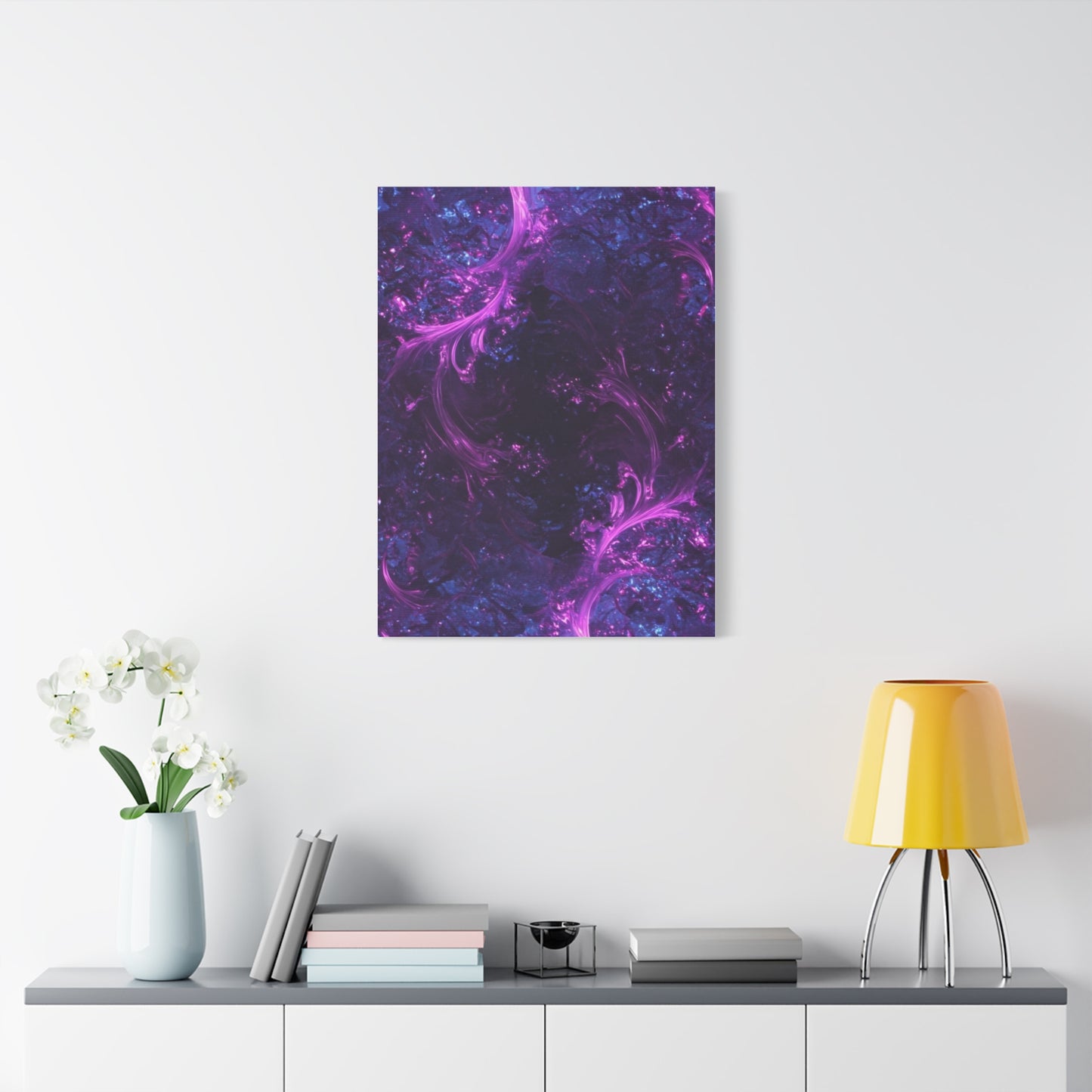 Abstract Purple Fractal Canvas Print - Artistic Wall Décor