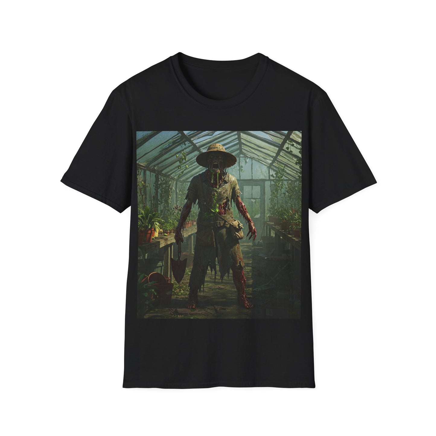 UK - Unisex Softstyle T-Shirt - Gothic Scarecrow Graphic Tee