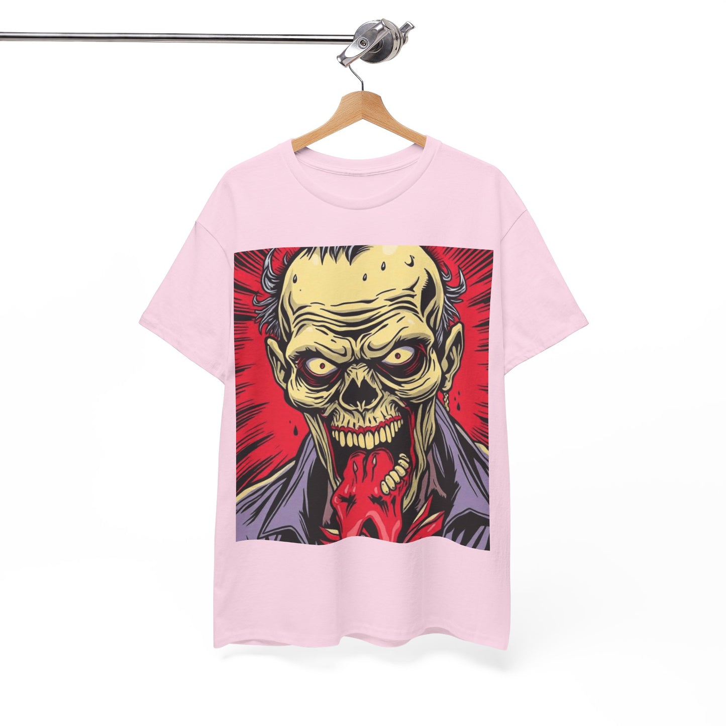 UK - Unisex Heavy Cotton Tee - Horror Skull Graphic Tee