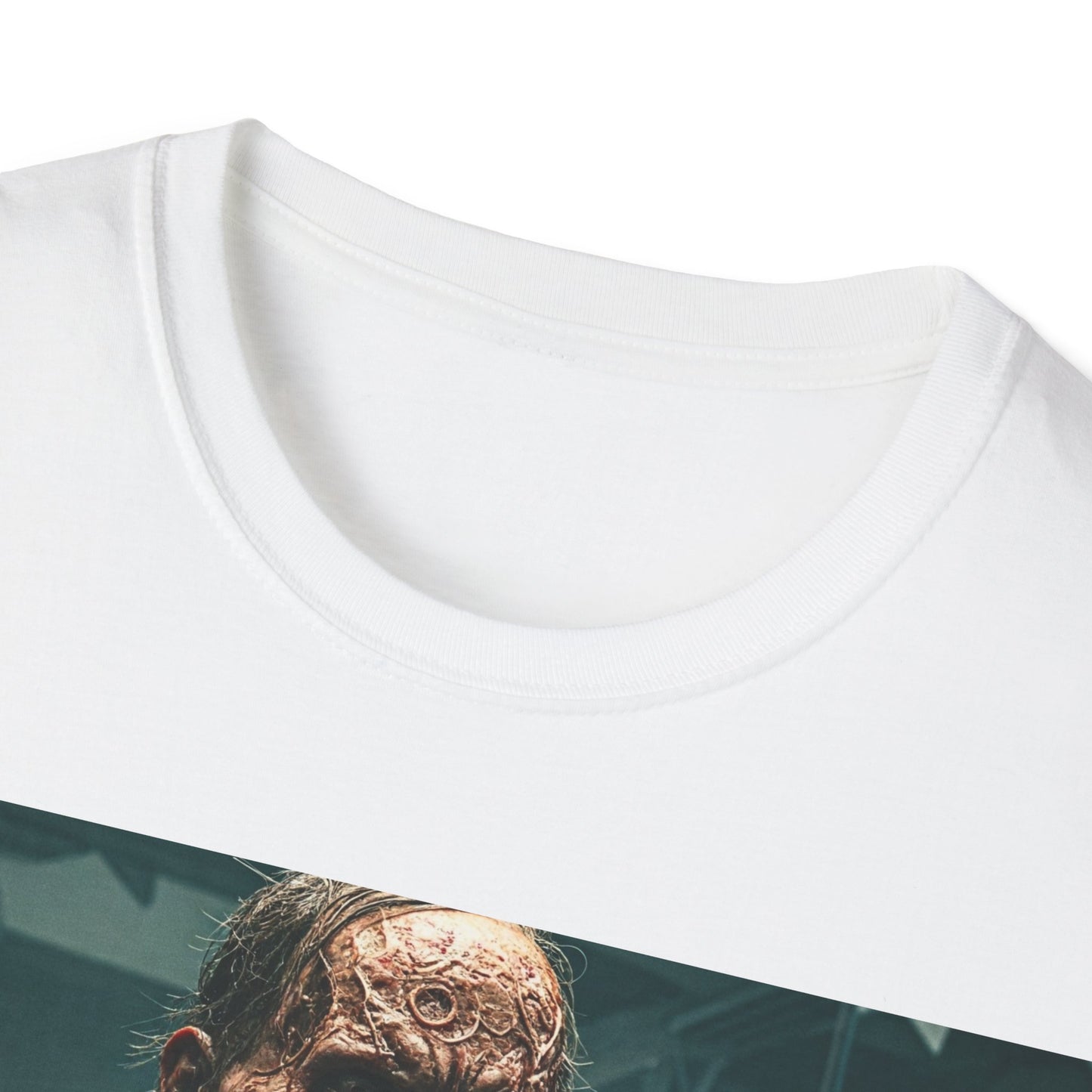 UK - Horror-Inspired Unisex Softstyle T-Shirt - Perfect for Halloween Fans