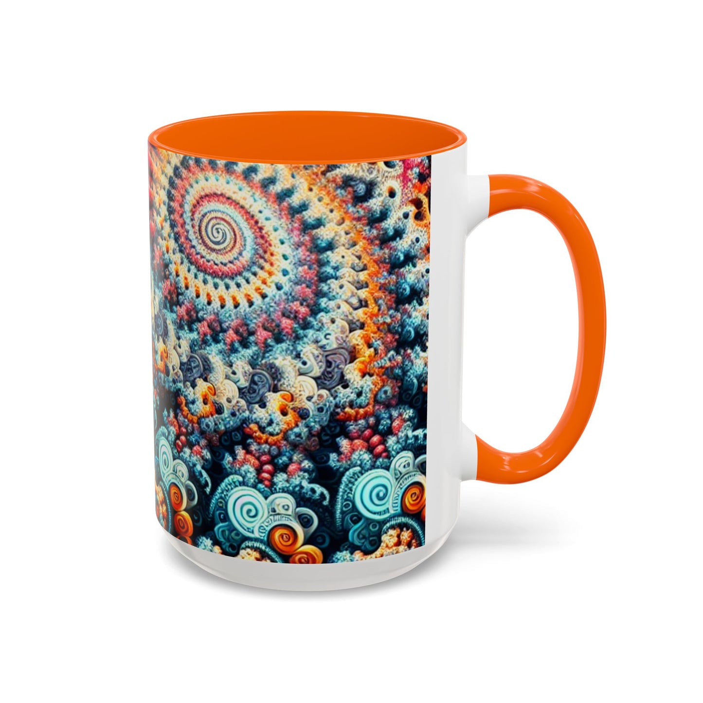 Colorful Fractal Coffee Mug - 11oz & 15oz - Perfect for Art Lovers