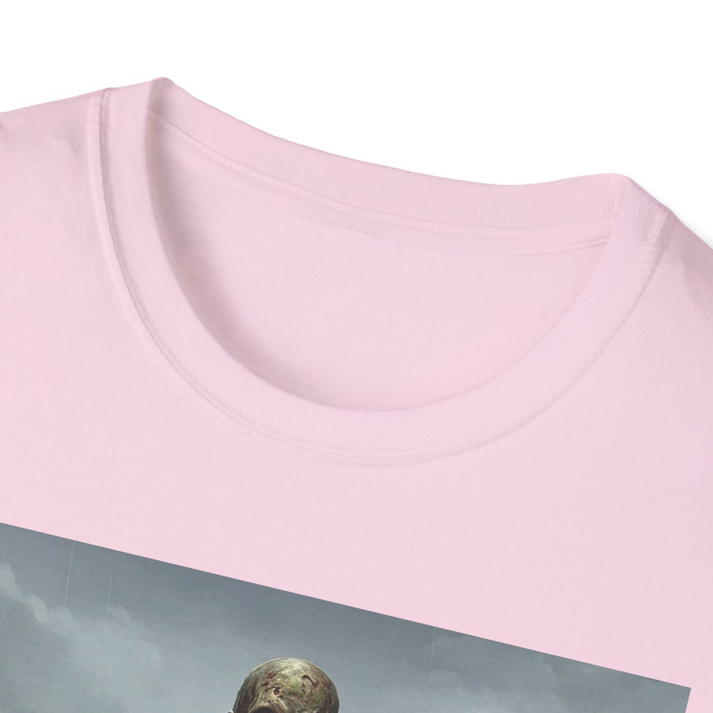 Zombie Rowboat Unisex Softstyle T-Shirt - Spooky Graphic Tee for Halloween Fans