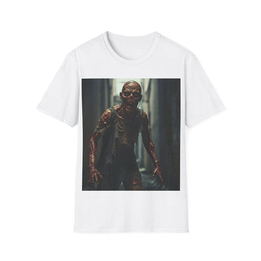 UK - Zombie Graphic Unisex Softstyle T-Shirt - Perfect for Halloween & Horror Fans