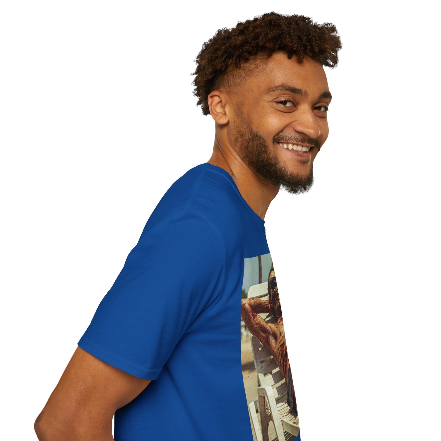 Chill Vibes Skeleton Graphic T-Shirt - Unisex Softstyle