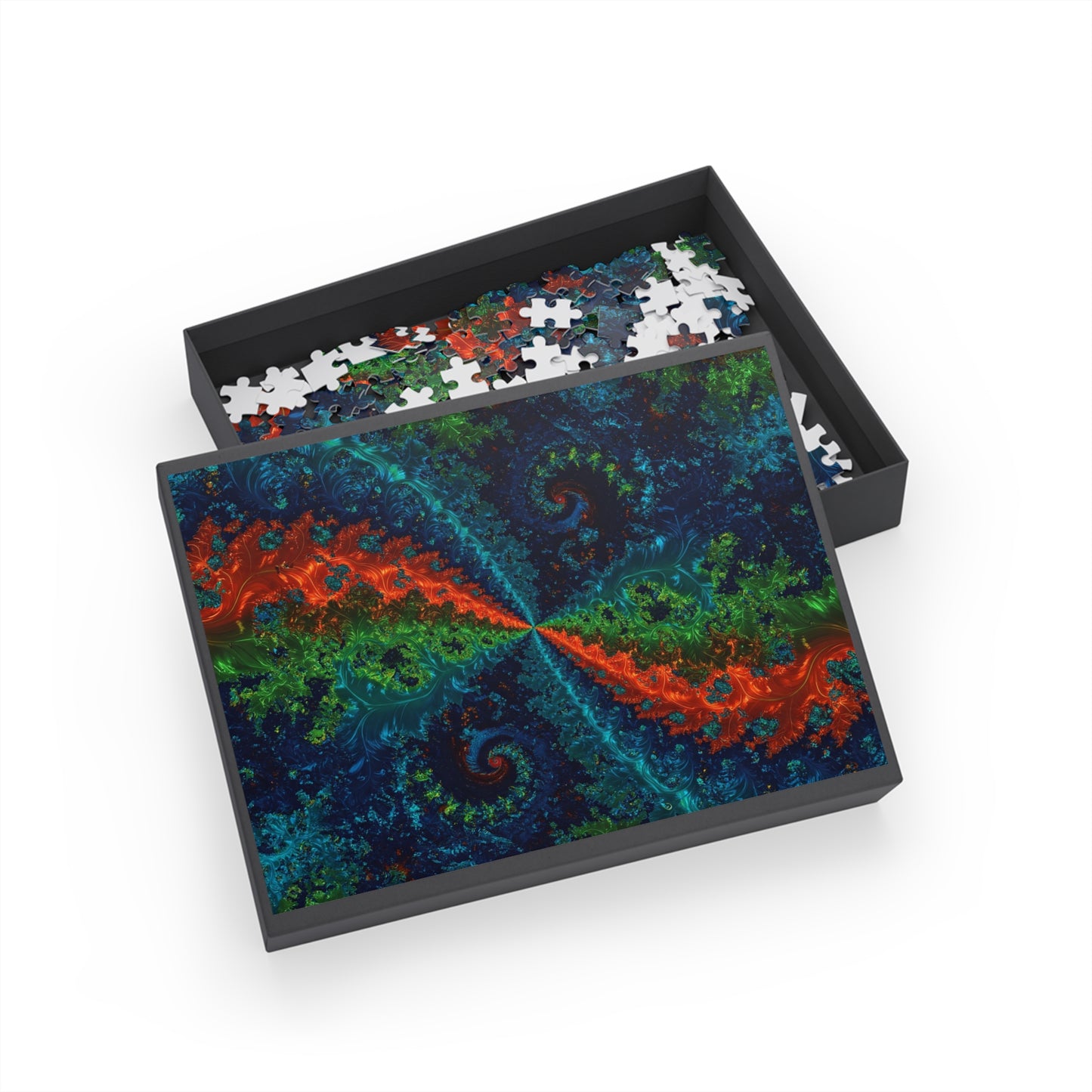 076- Fractal Puzzle (96, 252, 500, 1000-Piece) - Fun Family Activity and Gift