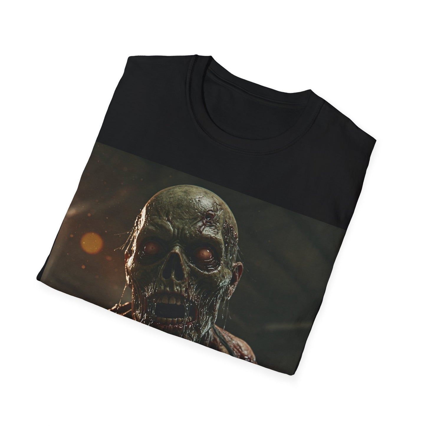 UK - Unisex Zombie Graphic Softstyle T-Shirt | Perfect for Halloween & Horror Fans