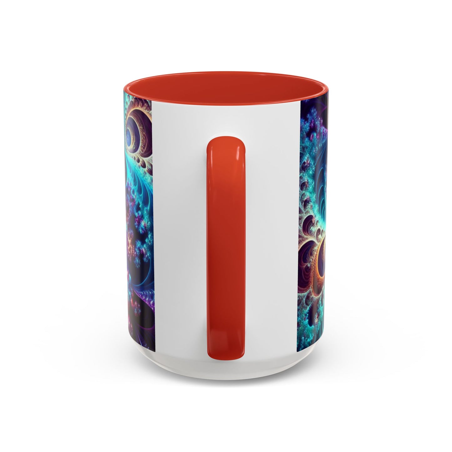 Colorful Spiral Accent Coffee Mug - 11 & 15oz