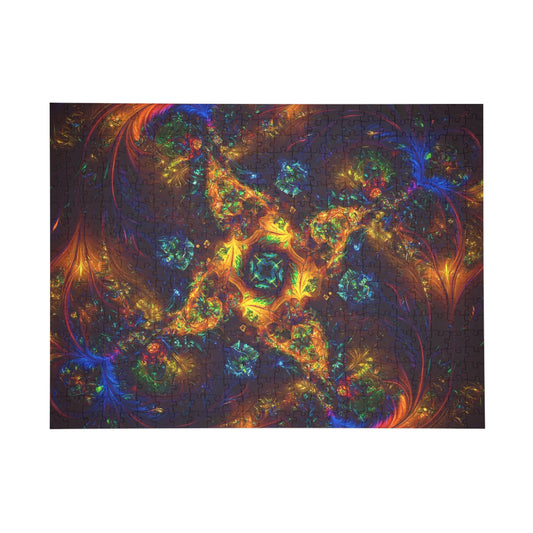 Colorful Fractal Art Puzzle - 1000-Piece Puzzle for Relaxation and Creativity