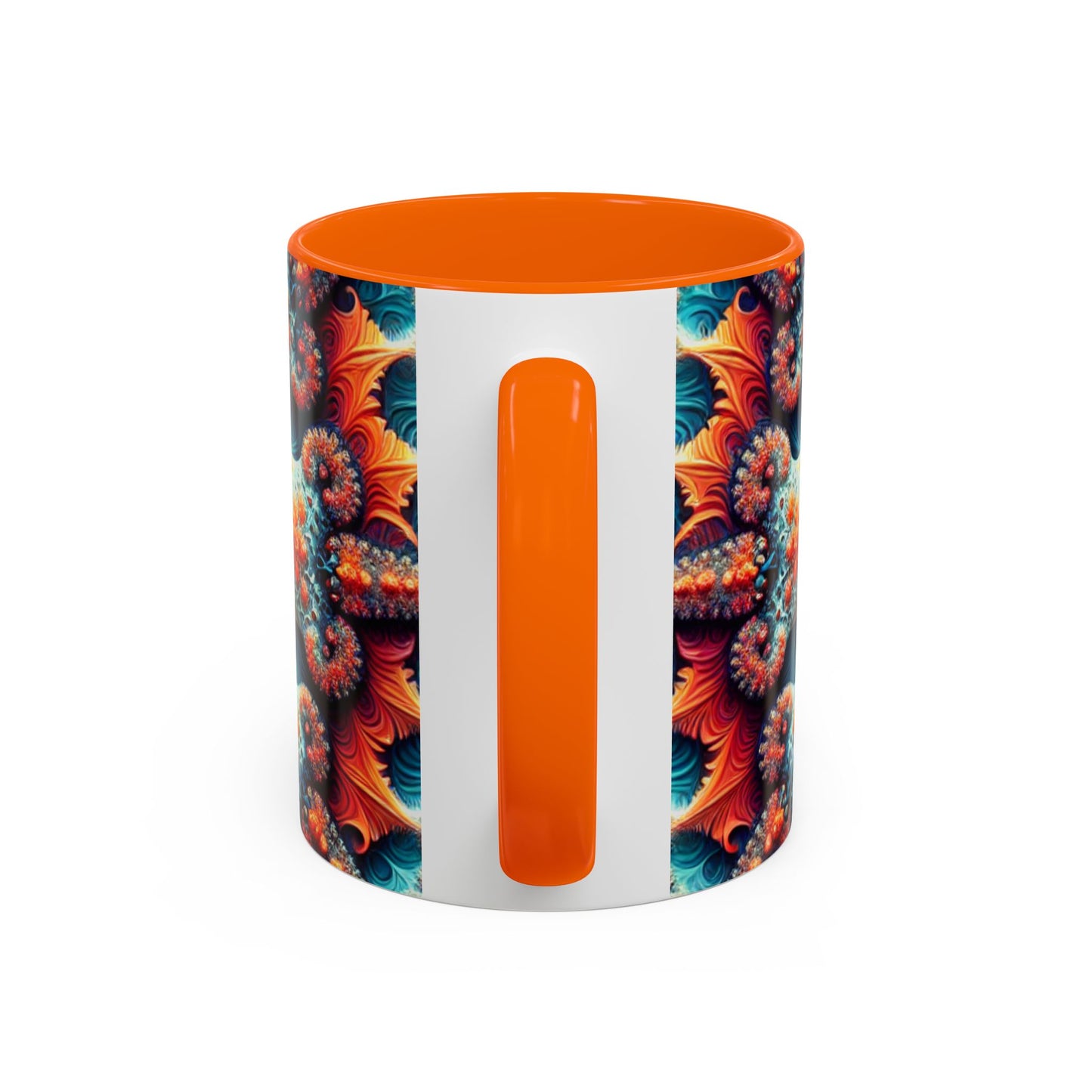 Vibrant Kaleidoscope Accent Coffee Mug - 11oz & 15oz