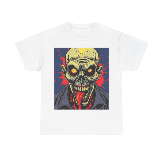 UK - Zombie Graphic Tee - Unisex Heavy Cotton T-Shirt for Horror Fans